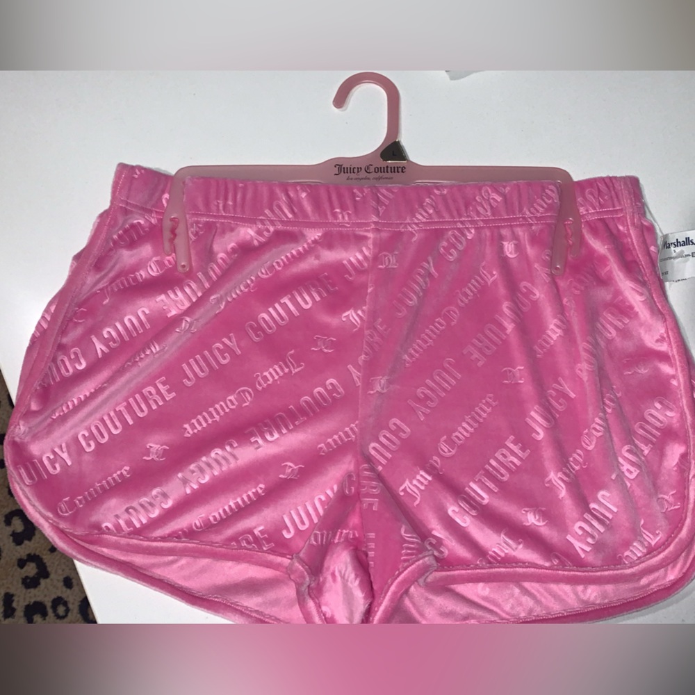 Juicy Couture Pink Velour Sleepwear shorts